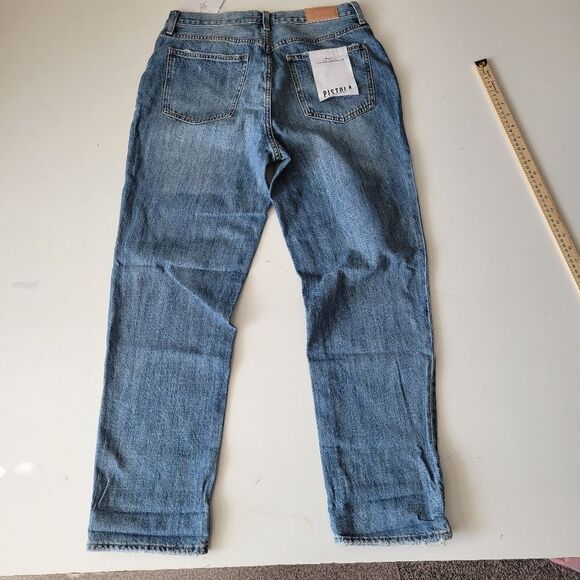NEW 30 PISTOLA Presley Revolve High Rise Relaxed Distressed Roller Jeans NWT - Picture 9 of 11